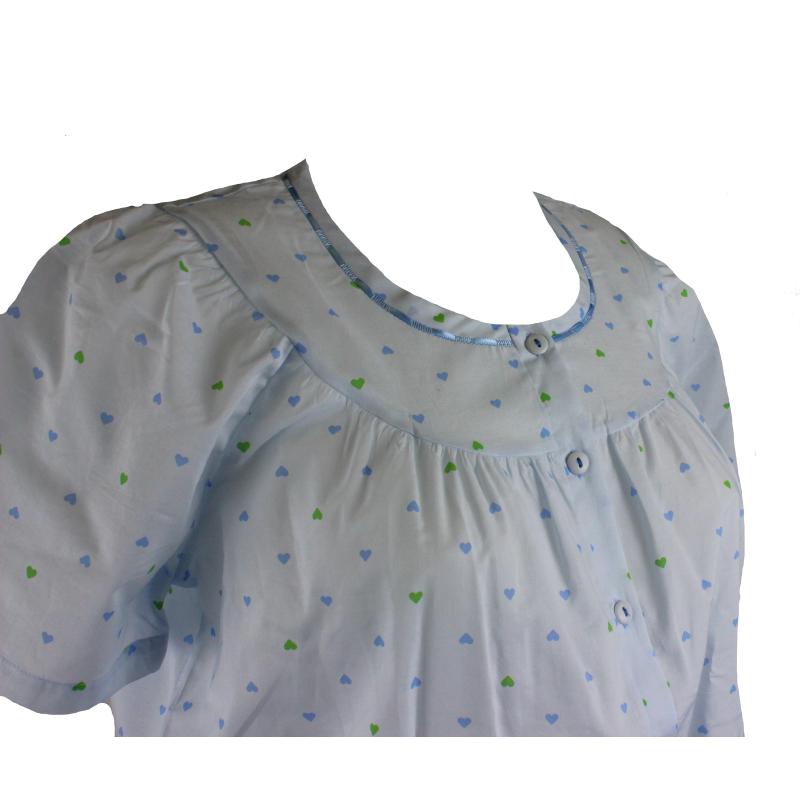 .CAMICIA NOTTE LINCLALOR IN STOFFA MANICA CORTA 100% COTONE ART.30837 MANICA RAGLAN SERAFINO
