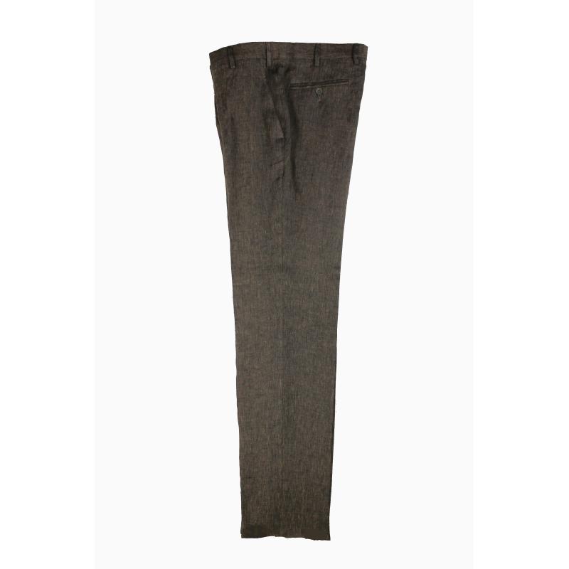PANTALONE UOMO CLASSICO PURO LINO FINO ALLA TG.71 VESTIBILITÀ COMODA TAGLIE FORTI  8 COLORI