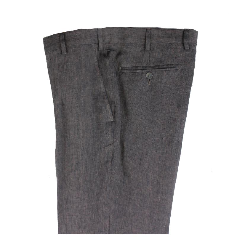 PANTALONE UOMO CLASSICO PURO LINO FINO ALLA TG.71 VESTIBILITÀ COMODA TAGLIE FORTI  8 COLORI