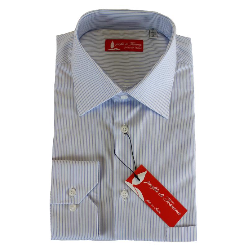 CAMICIA UOMO 100% COTONE LAVORAZIONE ARTIGIANALE MADE IN ITALY 39-46 ART.24307