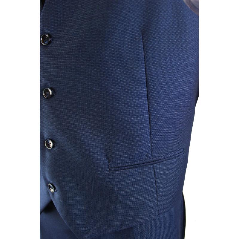 .COMPLETO UOMO CLASSICO TRE PEZZI GIACCA GILET E PANTALONE VESTIBILITÀ COMODA TAGLIE FORTI ART.242