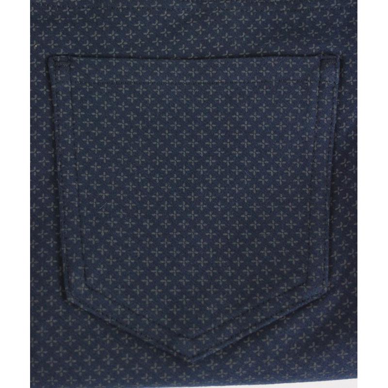 PANTALONE DONNA RAGNO COTONE ELASTICIZZATO FANTASIA BLU 70362Z