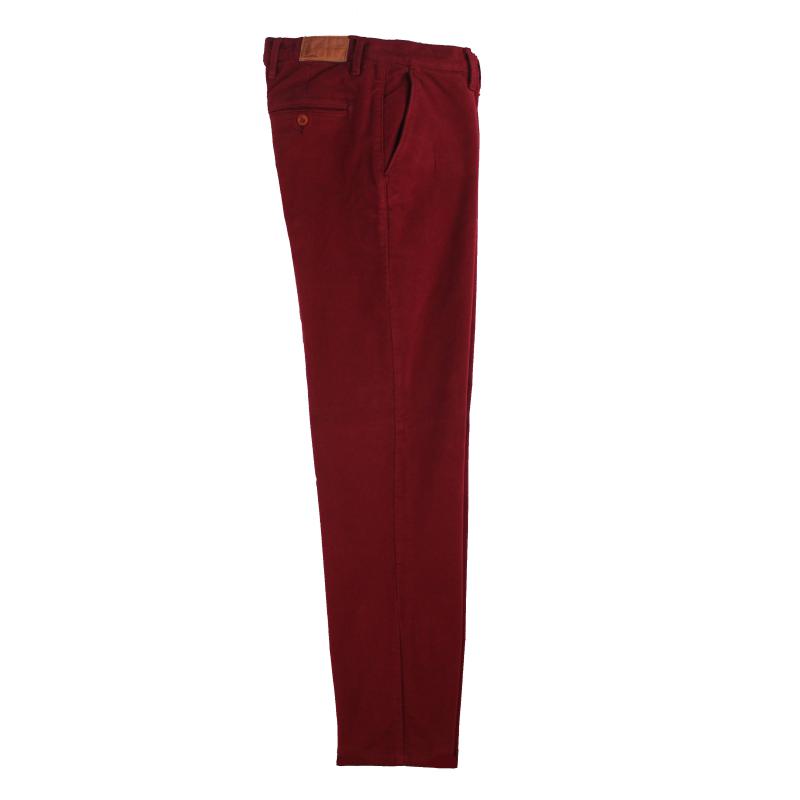 PANTALONE UOMO CHINO MADE IN ITALY VITA REGOLARE GAMBA DRITTA COTONE INVERNALE ELASTICIZZATO ART.BARONTOLI