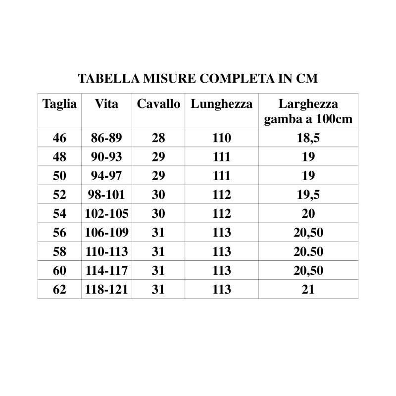 UOMO PANTALONE CHINO MADE IN ITALY VITA REGOLARE GAMBA DRITTA COTONE ELASTICIZZATO 4 STAGIONI ART.FIRENZE