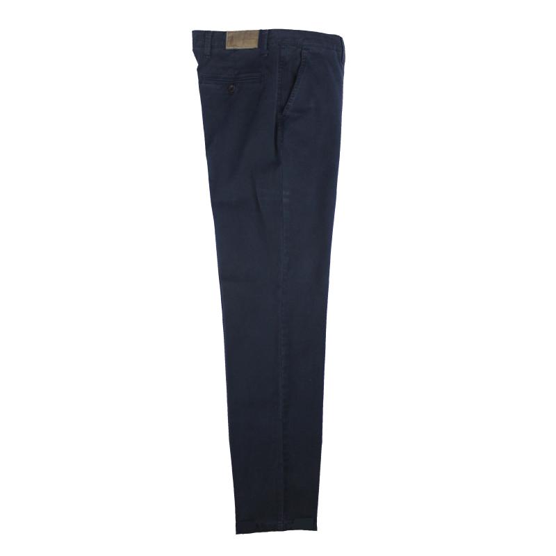 UOMO PANTALONE CHINO MADE IN ITALY VITA REGOLARE GAMBA DRITTA COTONE ELASTICIZZATO 4 STAGIONI ART.FIRENZE