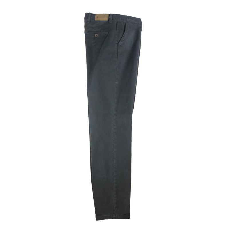 UOMO PANTALONE CHINO MADE IN ITALY VITA REGOLARE GAMBA DRITTA COTONE ELASTICIZZATO 4 STAGIONI ART.FIRENZE