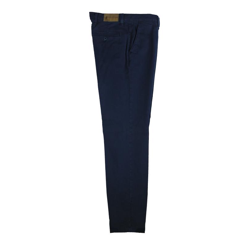 UOMO PANTALONE CHINO MADE IN ITALY VITA REGOLARE GAMBA DRITTA COTONE ELASTICIZZATO 4 STAGIONI ART.FIRENZE