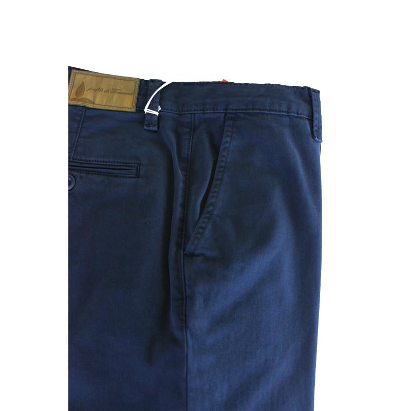 .UOMO PANTALONE CHINO MADE IN ITALY VITA REGOLARE GAMBA DRITTA COTONE ELASTICIZZATO 4 STAGIONI ART.FIRENZE