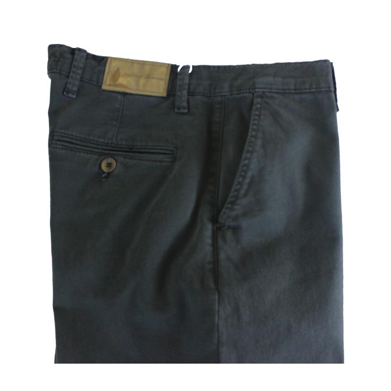 .UOMO PANTALONE CHINO MADE IN ITALY VITA REGOLARE GAMBA DRITTA COTONE ELASTICIZZATO 4 STAGIONI ART.FIRENZE