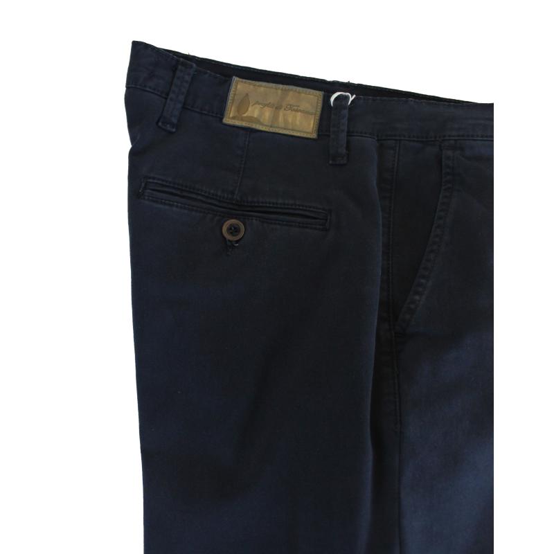 .UOMO PANTALONE CHINO MADE IN ITALY VITA REGOLARE GAMBA DRITTA COTONE ELASTICIZZATO 4 STAGIONI ART.FIRENZE