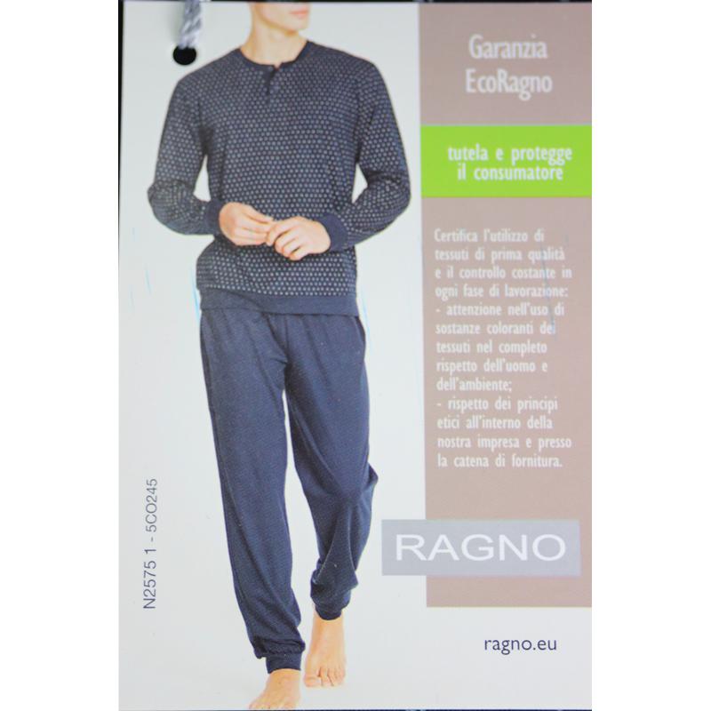 RAGNO PIGIAMA UOMO LUNGO IN PURO COTONE SERAFINO 25751