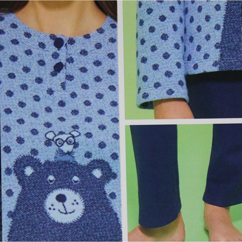 PIGIAMA DONNA RAGNO COTTON ECOPILE ART.DO47N1