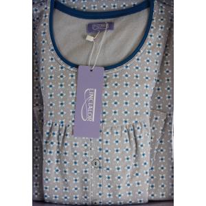 CAMICIA NOTTE LINCLALOR ART.92077 CALDO COTONE 100% COTONE MAGLINA TAGLIE FORTI E MANICA RAGLAN FINO ALLA TG.60