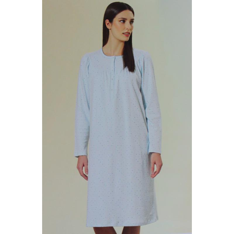 CAMICIA NOTTE LINCLALOR ART.92065 CALDO COTONE 100% COTONE MAGLINA TAGLIE FORTI E MANICA RAGLAN FINO ALLA TG.60